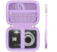 Supmay Funda para cámara digital compatible con cámara digital Kodak PIXPRO FZ55 FZ45, soporte de almacenamiento para cámara de vlogging, bolsa de viaje con bolsillo de malla para batería, cable USB