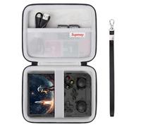 Supmay Funda rígida de transporte para consola de juegos de mano retro G350/RG40XXV/RG405V/RG406V, soporte de almacenamiento de viaje retro con bolsa de malla para tarjeta SD, cable de carga USB