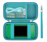 Supmay Funda rígida de viaje para consola de juegos de mano My Arcade Galaga, sistema de videojuegos portátil, funda de protección de juegos de mano con bolsillo de malla para baterías y cable USB-C