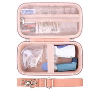 Supmay Funda rígida para nebulizador portátil, inhalador de malla de mano, máquina de nebulizadores espaciadores para adultos y niños, viajes, uso doméstico, bolsa protectora con bolsillo de malla