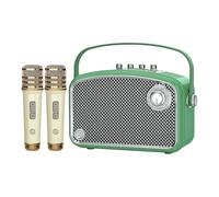 SUPNIU Máquina de Karaoke, Altavoz Bluetooth 120W Máx con 2 Micrófonos UHF, Sistema PA Portátil con Ajuste Graves/Agudos/Eco, Soporta TF/USB/AUX/Live/Inst. para Fiestas en Casa.