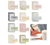 SUpoetry 10 Tipos Sobre Con Membrete, Papel De Cartas y Sobres Vintages, Escribir Vintage Sobres, Adecuado Para Escribir Cartas, Parejas, Bendiciones, 60 Hojas De Papel De Carta y 30 Sobres