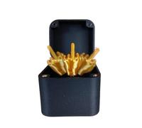 SUpoetry Dedo Medio en la Caja, Caja Sorpresa con Dedo M-edio, Broma de Mano con el D-edo Medio, B-roma de Mano Parodia, Regalo Emergente con Caja, Regalo de Broma Divertida Novedad de Navidad (1X)