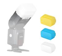 Supon Difusor de flash para Godox TT520 TT560 Flash Speedlite (3 unidades, blanco, azul, amarillo)