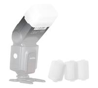 Supon Difusor de flash para Godox TT520 TT560 Flash Speedlite, paquete de 3 unidades, color blanco