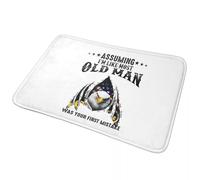 Suponiendo que yo soy Como la Mayoría de los Hombre de Edad Fue Su Primera Equivocación Felpudo alfombra del Piso de Alfombras y tapetes para Cocina Entrada de la Casa Balcón de Bandolero Esteras