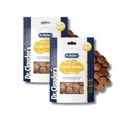 Supplement Extra Power | Snack para Perros y Gatos | 2 x 150 g | Dr.Clauder's | Alimento complementario | Para la ración de animales activos | Con huevo entero en polvo | Paquete Doble