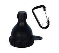 Supplement Funnel, Travel Supplement Container, 50ml Moistureproof Portable Box with Carabiner for Travel Car Seniors Camping Adults Gym Work Outdoor Airplane Beach 6.6x5cm
