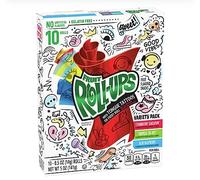 SUPPLIIONLINE - Rollos de frutas - Bob Esponja Edición Meme Sensation Fresa Sabor Dulce - San Valentín, Pascua, cumpleaños, Navidad, regalo para niños y adultos, 10 rollos