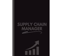 Supply Chain Manager Notebook (6 x 9 Inches): Blank Lined Journal for Notes, Planning, Logistics & Office Use