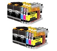 Supply Guy 10 Cartuchos Compatible con Brother LC-529 LC-525 para DCP-J100 DCP-J100 Series DCP-J105 MFC-J200