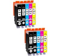 Supply Guy 10 Cartuchos de impresión compatibles con HP 364 XL HP364 N9J74AE para DeskJet 5445 5460 OfficeJet 7515 PhotoSmart 7510 7520 B8550 C5324 C5370 C5373 C6380 C6383 D5445 B410a B410c y Otros