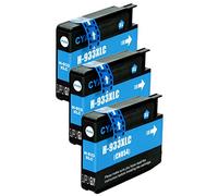 Supply Guy 3 Cartuchos de Tinta Compatible con HP 933 933XL Cian para HP OfficeJet 6100 6600 6700 7110 7510 7600 7610 7612
