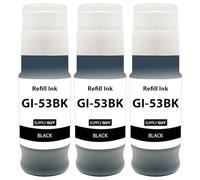 Supply Guy 3X Tinta Compatible con Canon GI-53 PGBK Negro para Pixma G 550 G 650