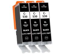 Supply Guy 3X Tinta Compatible con Canon PGI-530 PGBK Negro para Pixma TS8750 TS8751