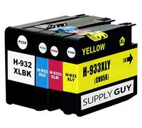 Supply Guy 4 Cartuchos de Tinta Compatible con HP 932 933 932XL 933XL para HP OfficeJet 6100 6600 6700 7110 7510 7600 7610 7612 (con Chip e indicador de Nivel)