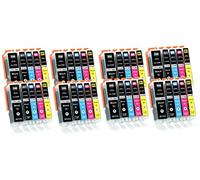 Supply Guy 40 Cartuchos de Tinta con viruta Compatible con Canon PGI-550 CLI-551 para Pixma IP7250 IX6850 MG5450 MG5550 MG5650 MG5655 MG6450 MG6650 MX725 MX925