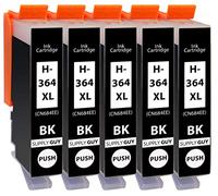 Supply Guy 5 Cartuchos de impresión compatibles con HP 364 XL HP364 CN684EE para DeskJet 3070a 3520 D5400 D5445 OfficeJet 4610 4620 4622 7515 PhotoSmart 5510 5514 5520 5525 6510 6520 6525 y Otros