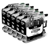 Supply Guy 5 Cartuchos de Tinta Compatible con Brother LC223 LC-223XL Negropara para MFC-J5320dw MFC-J5620dw MFC-J4420dw MFC-J480dw DCP-J4120dw DCP-J562dw y más (Ver página del Producto)