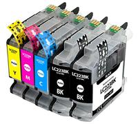 Supply Guy 5 Cartuchos de Tinta Compatible con BrotherLC223LC-223XL para MFC-J5320dw MFC-J5620dw MFC-J4420dw MFC-J480dw DCP-J4120dw DCP-J562dw y más (Ver página del Producto)