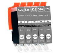 Supply Guy 5 Cartuchos de Tinta con viruta Compatible con Canon CLI-526 (Gris) para Canon Pixma MG6150 MG6200 MG6250 MG8150 MG8200 MG8240 MG8250