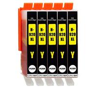 Supply Guy 5 Cartuchos de Tinta con viruta Compatible con HP 920 XL / CD974AE (Amarillo) para HP OfficeJet 6000 6500 6500-A 6500-A Plus 7000 7500-A
