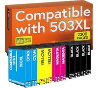 Supply Guy Cartuchos de Impresora compatibles con Epson 503XL 503 XL para XP-5200, XP-5205, WF-2960, WF-2965 (Multipack 503 de 10)