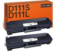 Supply Guy MLT D111S Cartuchos de Toner Compatible con Samsung MLT-D111S para Samsung Xpress M2070W Xpress M2026W Xpress M2070F Xpress M2070FW Xpress M2022W Multipack 2 Toner M2070W M2026W MLT D111L