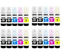 Supply Guy Tinta compatibles con Epson 664 para EcoTank ET-2500 ET-2550 ET-2600 ET-2650 ET-3600 ET-4500 (20 Botellas de Tinta de 20x70ml)