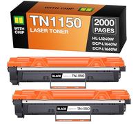 Supply Guy TN1150 TN-1150 Cartuchos de Toner con Chip Compatible para Brother HL-L1240W DCP-L1640W DCP-L1660W HL-L1242W DCP-L1642W - Negro Multipack (2X Toner)