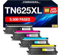 Supply Guy TN625XL Tóner para Brother MFC-L8970CDW HL-L8430CDW | para MFC-L8970CDW MFC-L8730CDW HL-L8430CDW HL-L8570CDW DCP-L8630CDW sustituye Brother TN-625XL TN625 (4 tóner)