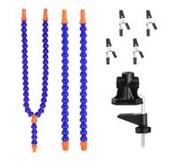 Support à souder de troisième main - Outil avec 4 bras flexibles et pince de table | Support PCB rotatif pour soudure, modélisme, peinture de figurines, électronique, bricolage, station de travail