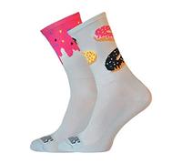 Support Calcetines de ciclismo para hombre, tecnología transpirable de fibra antideslizante, unisex, divertidos patrones de ciclista, Sweet Do, 6-7UK / 39-41 EU