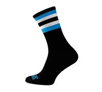 Support Calcetines de ciclismo para hombre, tecnología transpirable de fibra antideslizante, unisex, divertidos patrones de ciclista, Blue Sky 42-44 EU