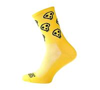 Support Calcetines de ciclismo para hombre, tecnología transpirable de fibra antideslizante, unisex, divertidos patrones de ciclista, Dark Cycling 42-44 EU