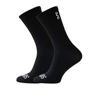 Support Calcetines de ciclismo para hombre, unisex, divertidos patrones para ciclista, Black 42-44
