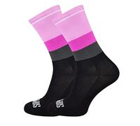 Support Calcetines de Ciclismo para Hombres tecnología Transpirable Fibra Antideslizante Divertidos Unisex Ciclistas para Senderismo, Caminata, Escalada, Ciclismo, Tone's Pink 36-38 EU