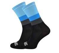 Support Calcetines de Ciclismo para Hombres tecnología Transpirable Fibra Antideslizante Divertidos Unisex Ciclistas para Senderismo, Caminata, Escalada, Ciclismo, Tone's Blue 42-44 EU
