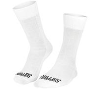 Support Calcetines de ciclismo superligeros hombre, tecnología transpirable, unisex, accesorios ciclista, senderismo, escalada, equitación, Blanco 36-38 EU
