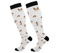 Support Calcetines Perro Cavalier King Charles Spaniel Absorben El Sudor Calcetines Deporte Suaves Medias De Compresion Para Correr Trekking Ocio