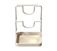 Support Couvercles Casserole - Résistant Rouille Économiseur Espace Compact | Organisateur Facile À Installer Durable | Appartement Garde-manger Plan De Travail Résidence Universitaire Restaurant