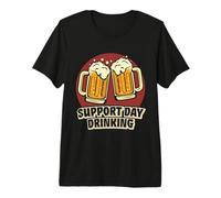 Support Day Drinking Team Funny Beer Lover Camiseta Premium