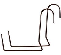 Support de balcon pour bac à fleurs D8 en métal 2 couleurs. marron foncé