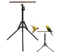 Support D'Entraînement Pour Perroquet Réglable - Perchoir Portable Hauteur 40 À 157 Cm (15.74-61.81 Pouces) | Perche De Jeu Et Dressage Stable Pour Oiseaux Compagnie