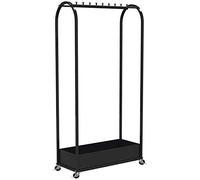 Support for Large Entrance Stands with 10 Hooks and Compact Wheel Brake Storage Rack for Decorative Screens for Home Office Y0S0J1