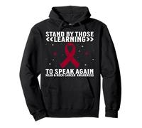Support Head and Neck Cancer Awareness Gifts Head & Neck Sudadera con Capucha