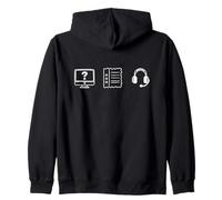 Support Icons Customer Service Design Sudadera con Capucha