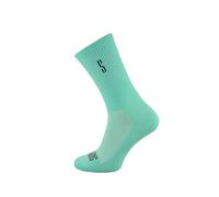 SUPPORT lineS - Calcetines de ciclismo acanalados de alto rendimiento, transpirables, absorben la humedad, ajuste elástico para senderismo, caminar, escalar, andar en bicicleta, Celeste, 6-7