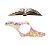 Support livre pouce - Ouvre-page en résine | Porte-livre pratique | Accesorio para maintenir les pages ouvertes | Idéal pour amateurs lecture maison bureau bibliothèque confort facilité lecture