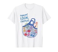 Support Local Farmers - Camiseta retro para supermercado de verduras Camiseta